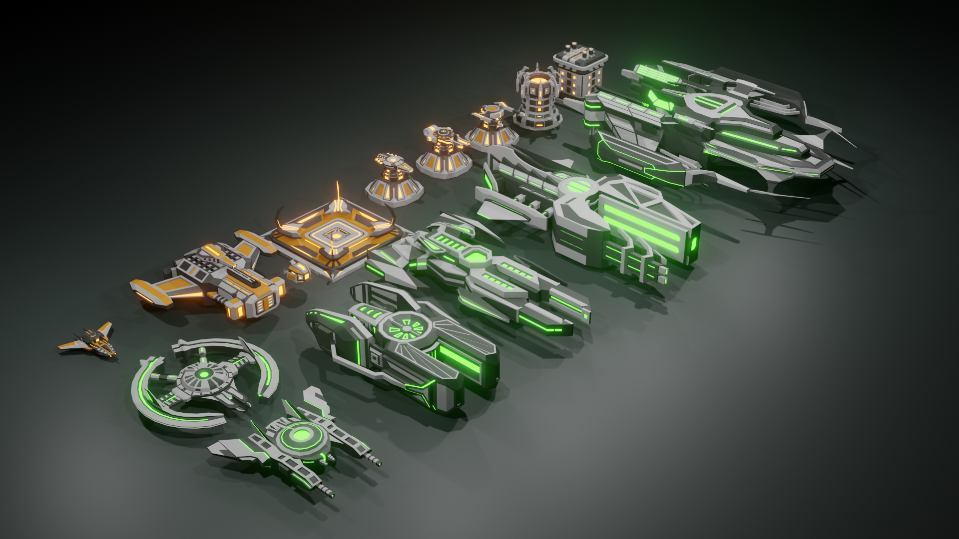 blender spaceships