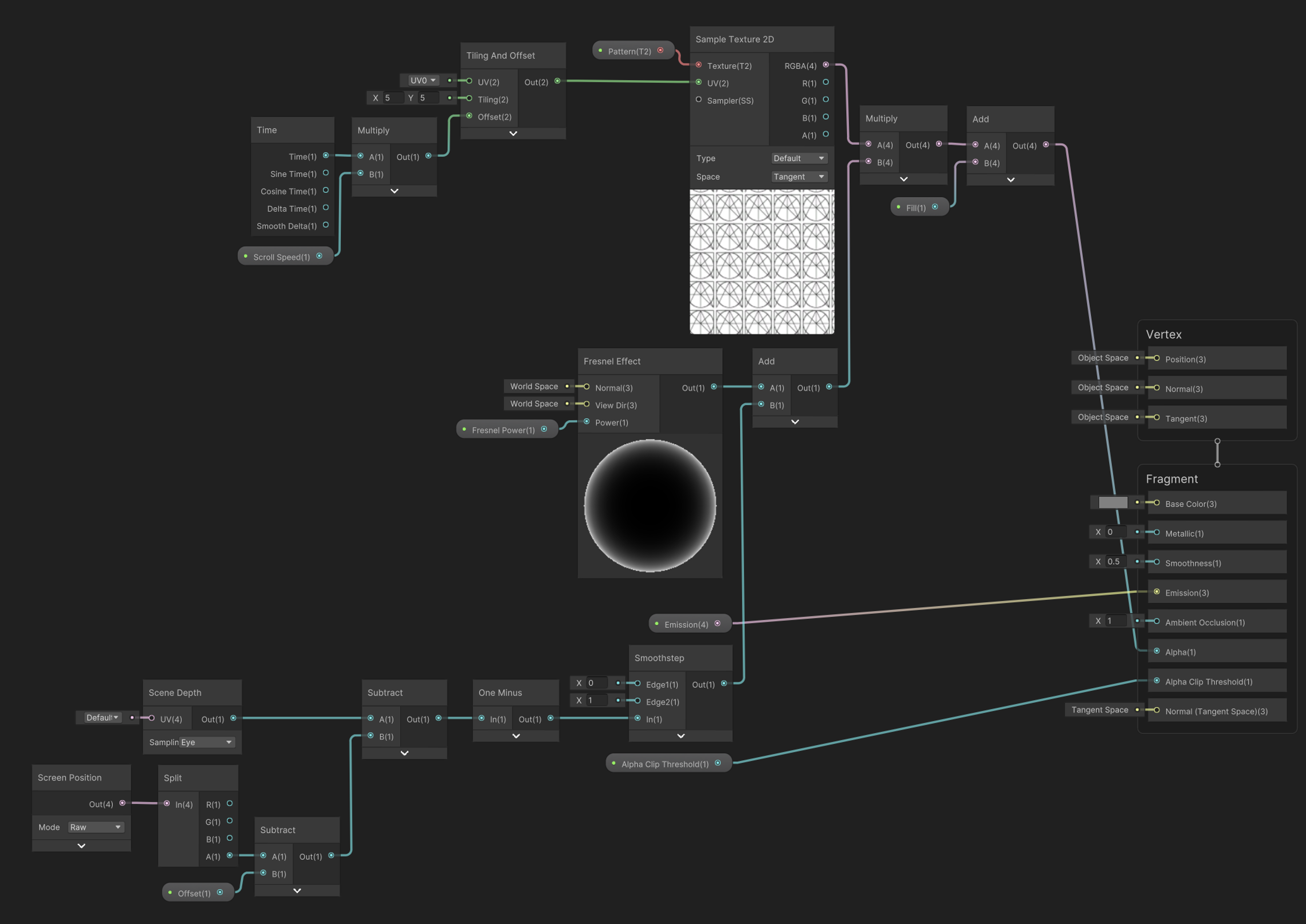 unity shader graph outer mesh